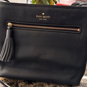 Kate Spade Black Leather Shoulder Bag